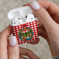 Christmas Butterfly Wreath AirPods Case Xmas Holiday Patterns - Wonder Print Shop