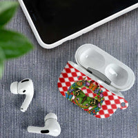 Christmas Butterfly Wreath AirPods Case Xmas Holiday Patterns - Wonder Print Shop