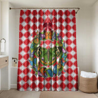 Christmas Butterfly Wreath Bathroom Set Xmas Holiday Patterns - Wonder Print Shop