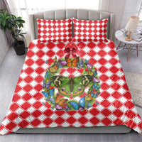 Christmas Butterfly Wreath Bedding Set Xmas Holiday Patterns - Wonder Print Shop