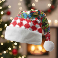 Christmas Butterfly Wreath Christmas Santa Hat Xmas Holiday Patterns - Wonder Print Shop