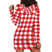 Christmas Butterfly Wreath Hoodie Dress Xmas Holiday Patterns - Wonder Print Shop