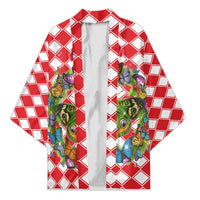 Christmas Butterfly Wreath Kimono Xmas Holiday Patterns - Wonder Print Shop