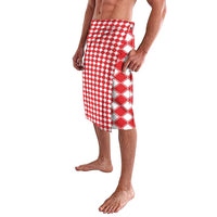 Christmas Butterfly Wreath Lavalava Xmas Holiday Patterns - Wonder Print Shop