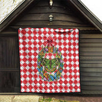 Christmas Butterfly Wreath Quilt Xmas Holiday Patterns - Wonder Print Shop