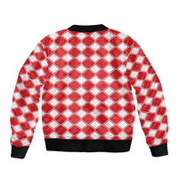 Christmas Butterfly Wreath Sleeve Zip Bomber Jacket Xmas Holiday Patterns - Wonder Print Shop