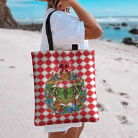 Christmas Butterfly Wreath Tote Bag Xmas Holiday Patterns - Wonder Print Shop