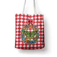 Christmas Butterfly Wreath Tote Bag Xmas Holiday Patterns - Wonder Print Shop