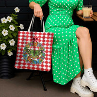 Christmas Butterfly Wreath Tote Bag Xmas Holiday Patterns - Wonder Print Shop