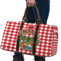 Christmas Butterfly Wreath Travel Bag Xmas Holiday Patterns - Wonder Print Shop
