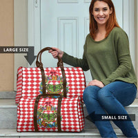 Christmas Butterfly Wreath Travel Bag Xmas Holiday Patterns - Wonder Print Shop