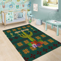 Cactus Gifts Christmas Area Rug Xmas Holiday Patterns - Wonder Print Shop
