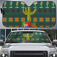 Cactus Gifts Christmas Auto Sun Shade Xmas Holiday Patterns - Wonder Print Shop
