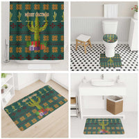Cactus Gifts Christmas Bathroom Set Xmas Holiday Patterns - Wonder Print Shop