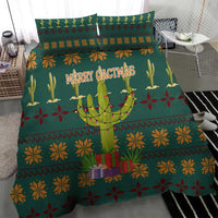 Cactus Gifts Christmas Bedding Set Xmas Holiday Patterns - Wonder Print Shop