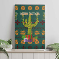 Cactus Gifts Christmas Canvas Wall Art Xmas Holiday Patterns - Wonder Print Shop