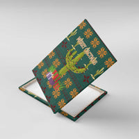 Cactus Gifts Christmas Canvas Wall Art Xmas Holiday Patterns - Wonder Print Shop