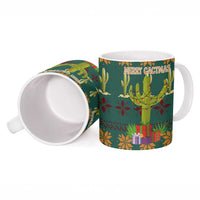 Cactus Gifts Christmas Ceramic Mug Xmas Holiday Patterns - Wonder Print Shop