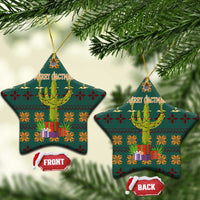 Cactus Gifts Christmas Ceramic Ornament Xmas Holiday Patterns - Wonder Print Shop