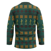 Cactus Gifts Christmas Hockey Jersey Xmas Holiday Patterns - Wonder Print Shop