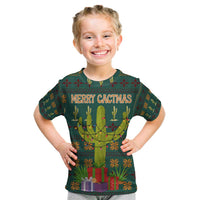 Cactus Gifts Christmas Kid T Shirt Xmas Holiday Patterns - Wonder Print Shop