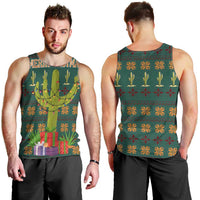 Cactus Gifts Christmas Men Tank Top Xmas Holiday Patterns - Wonder Print Shop