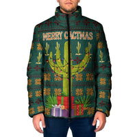 Cactus Gifts Christmas Padded Jacket Xmas Holiday Patterns - Wonder Print Shop