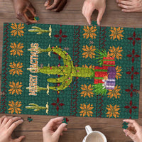Cactus Gifts Christmas Puzzle Xmas Holiday Patterns - Wonder Print Shop