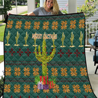 Cactus Gifts Christmas Quilt Xmas Holiday Patterns - Wonder Print Shop