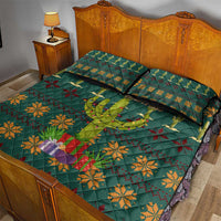 Cactus Gifts Christmas Quilt Bed Set Xmas Holiday Patterns - Wonder Print Shop