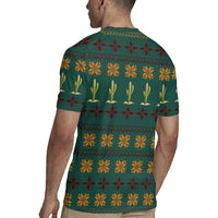 Cactus Gifts Christmas Rugby Jersey Xmas Holiday Patterns - Wonder Print Shop