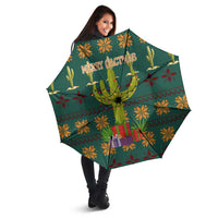 Cactus Gifts Christmas Umbrella Xmas Holiday Patterns - Wonder Print Shop