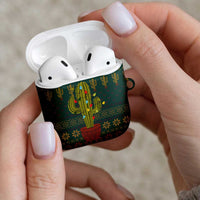 Cactus Christmas AirPods Case Xmas Holiday Patterns - Wonder Print Shop