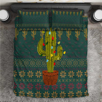Cactus Christmas Bedding Set Xmas Holiday Patterns - Wonder Print Shop