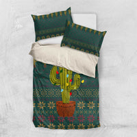 Cactus Christmas Bedding Set Xmas Holiday Patterns - Wonder Print Shop