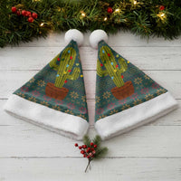 Cactus Christmas Santa Hat Xmas Holiday Patterns - Wonder Print Shop