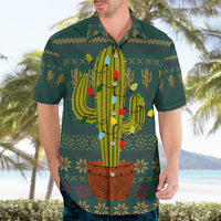 Cactus Christmas Hawaiian Shirt Xmas Holiday Patterns - Wonder Print Shop