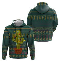 Cactus Christmas Hoodie Xmas Holiday Patterns - Wonder Print Shop