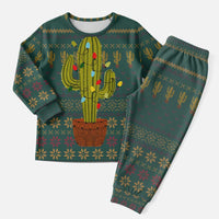Cactus Christmas Pajama Set Xmas Holiday Patterns - Wonder Print Shop