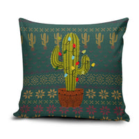 Cactus Christmas Pillow Cover Xmas Holiday Patterns - Wonder Print Shop