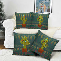 Cactus Christmas Pillow Cover Xmas Holiday Patterns - Wonder Print Shop