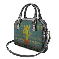 Cactus Christmas Shoulder Handbag Xmas Holiday Patterns - Wonder Print Shop