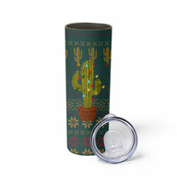 Cactus Christmas Skinny Tumbler Xmas Holiday Patterns - Wonder Print Shop