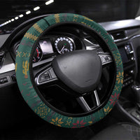 Cactus Christmas Steering Wheel Cover Xmas Holiday Patterns - Wonder Print Shop