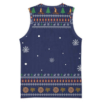 Camping I Hate People Christmas Basketball Jersey Xmas Holiday Patterns - Wonder Print Shop