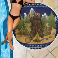 Camping I Hate People Christmas Beach Blanket Xmas Holiday Patterns - Wonder Print Shop