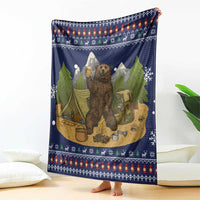 Camping I Hate People Christmas Blanket Xmas Holiday Patterns - Wonder Print Shop