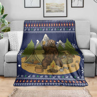 Camping I Hate People Christmas Blanket Xmas Holiday Patterns - Wonder Print Shop