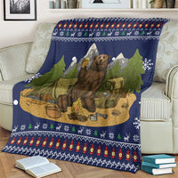 Camping I Hate People Christmas Blanket Xmas Holiday Patterns - Wonder Print Shop