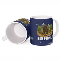 Camping I Hate People Christmas Ceramic Mug Xmas Holiday Patterns - Wonder Print Shop